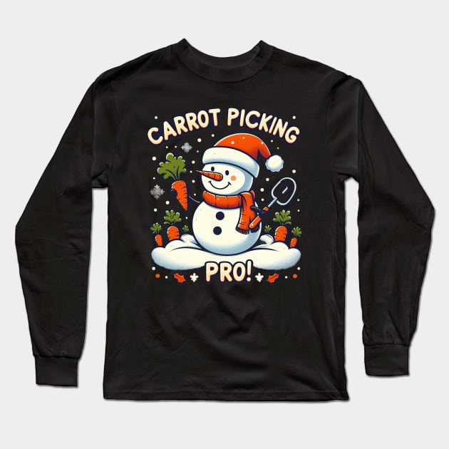 Carrot Picking Pro Long Sleeve T-Shirt by ramith-concept